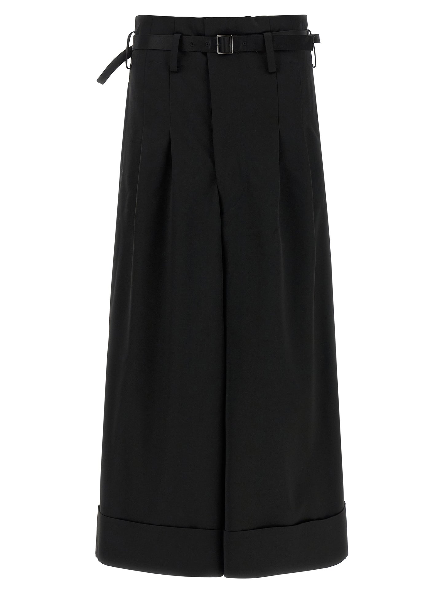 Junya Watanabe Black Acetate Flared Pants