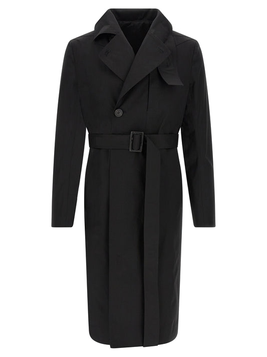 Rick Owens Black Cotton Coat