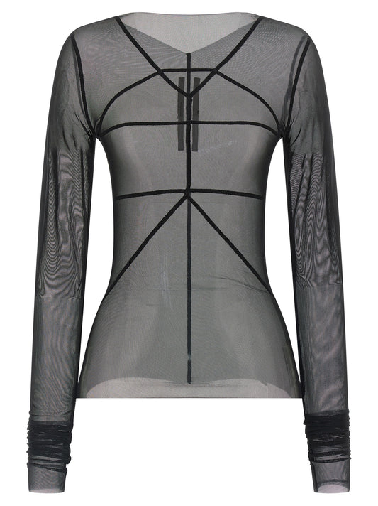 Rick Owens Black Nylon Cardigan