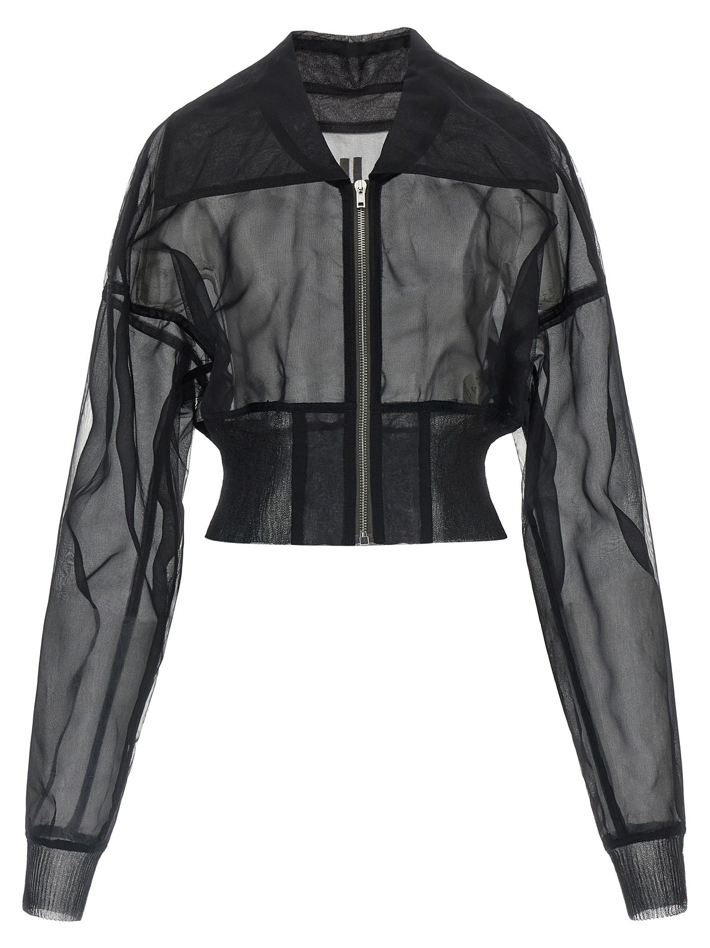 Rick Owens Black Nylon Bomber