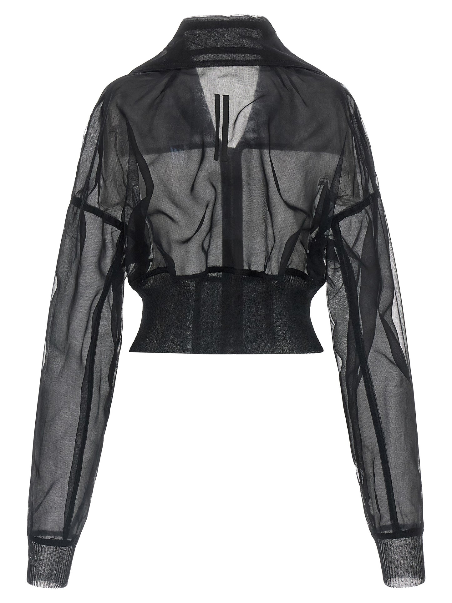Rick Owens Black Nylon Bomber