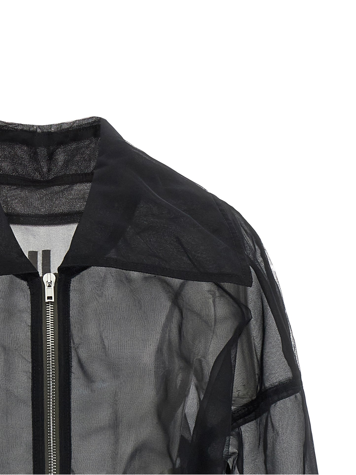 Rick Owens Black Nylon Bomber