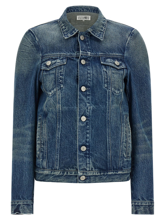 MM6 Maison Margiela Blue Cotton Denim Jacket