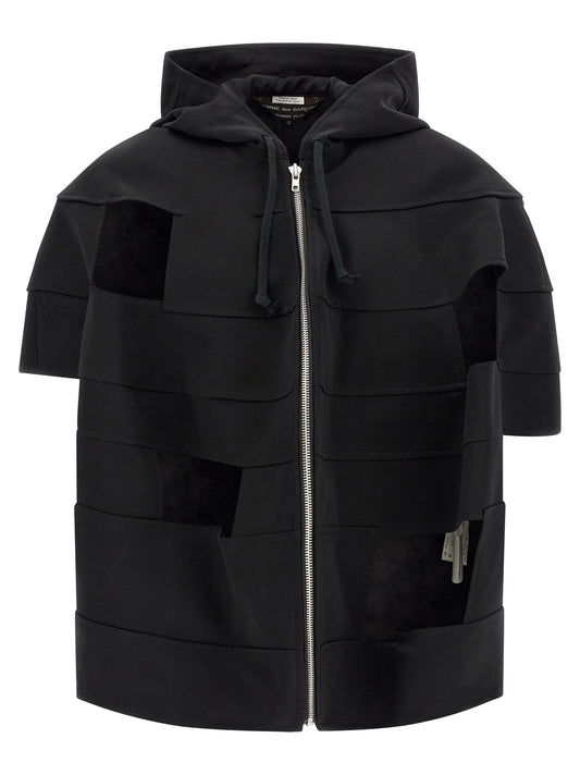 Comme Des Garçons Black Wool Shell Jacket