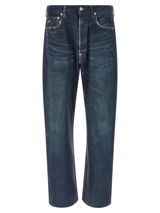 Junya Watanabe Blue Linen Jeans Denim