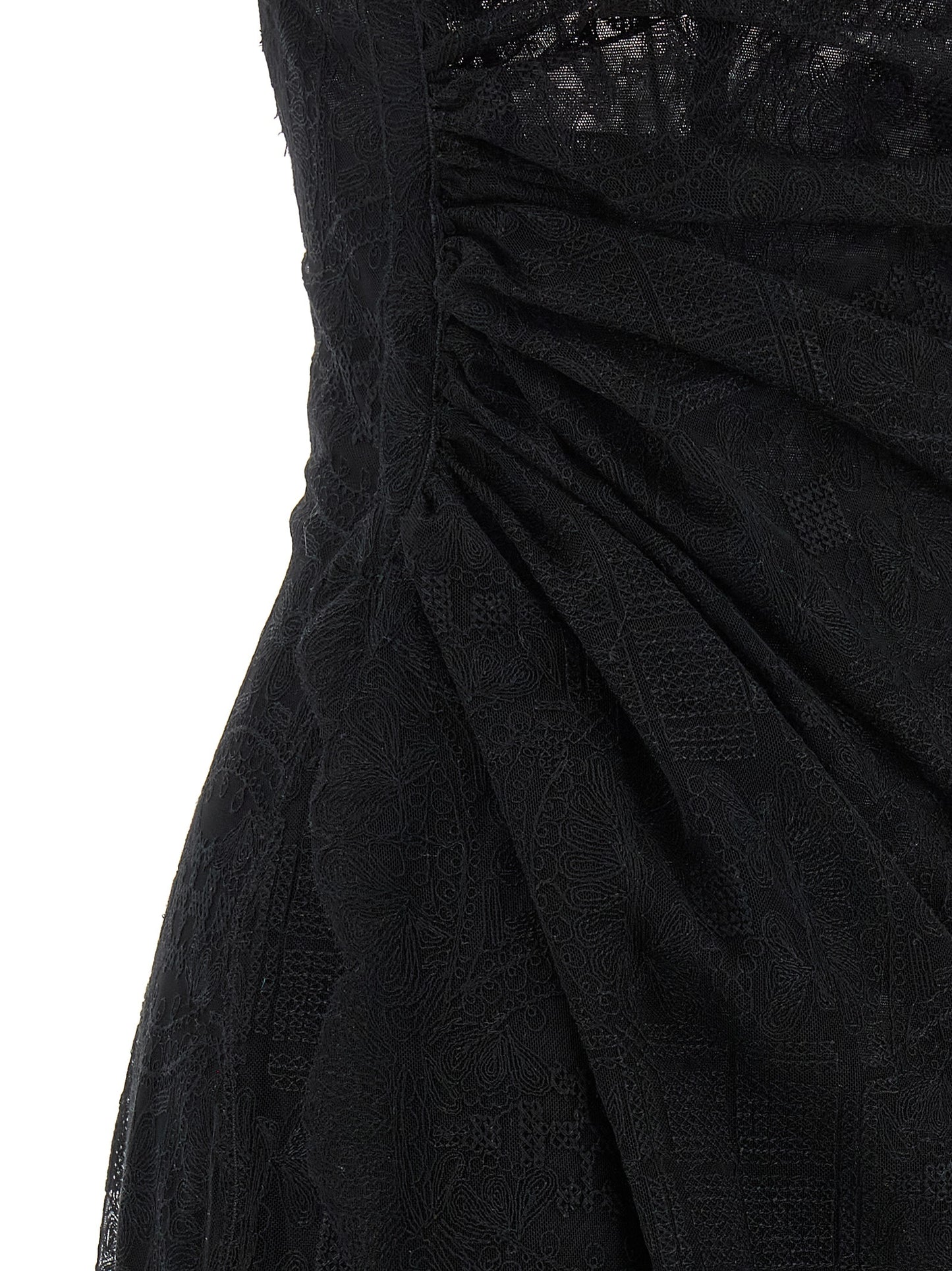 Ermanno Scervino Black Polyester Long Dress