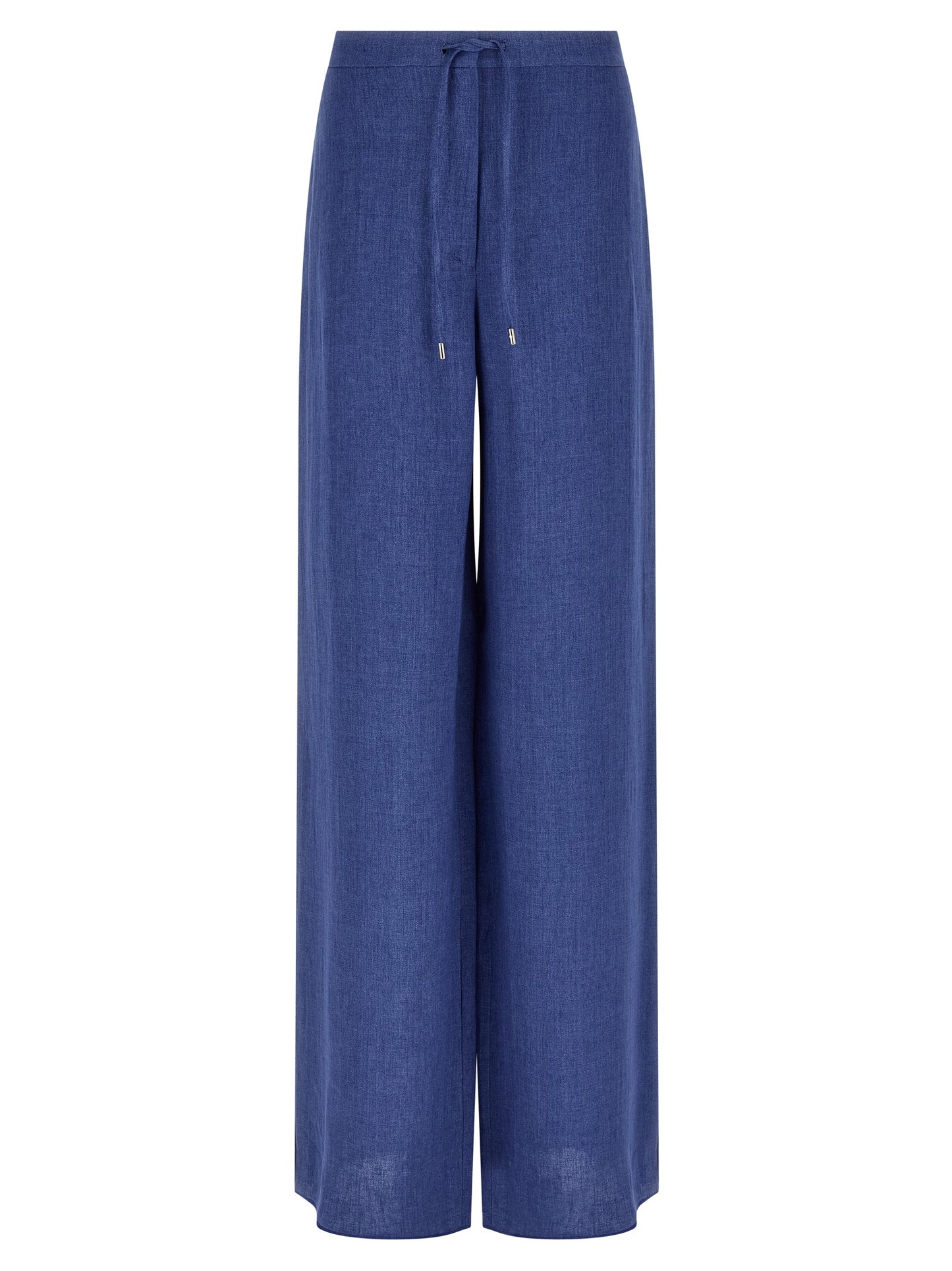 Max Mara Blue Linen Casual Pants