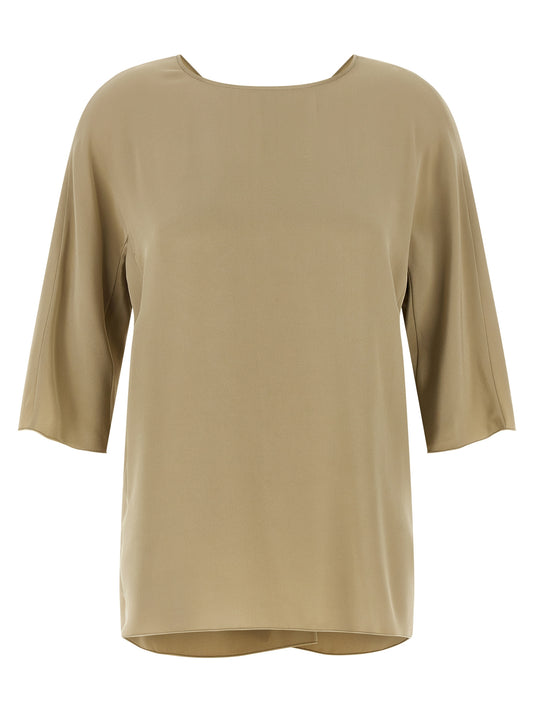Max Mara Beige Silk Blouse