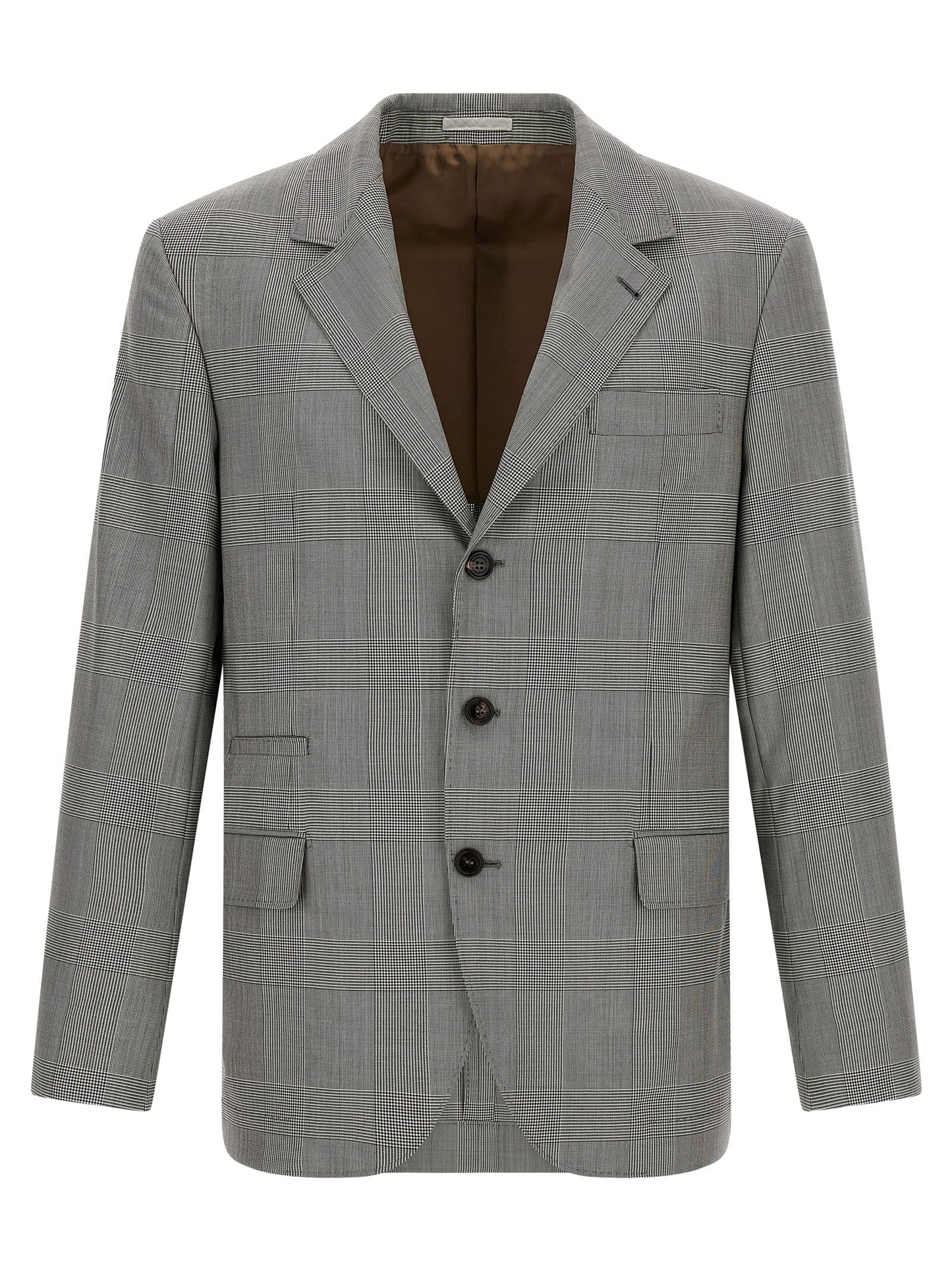 Brunello Cucinelli Gray Virgin Wool Blazer