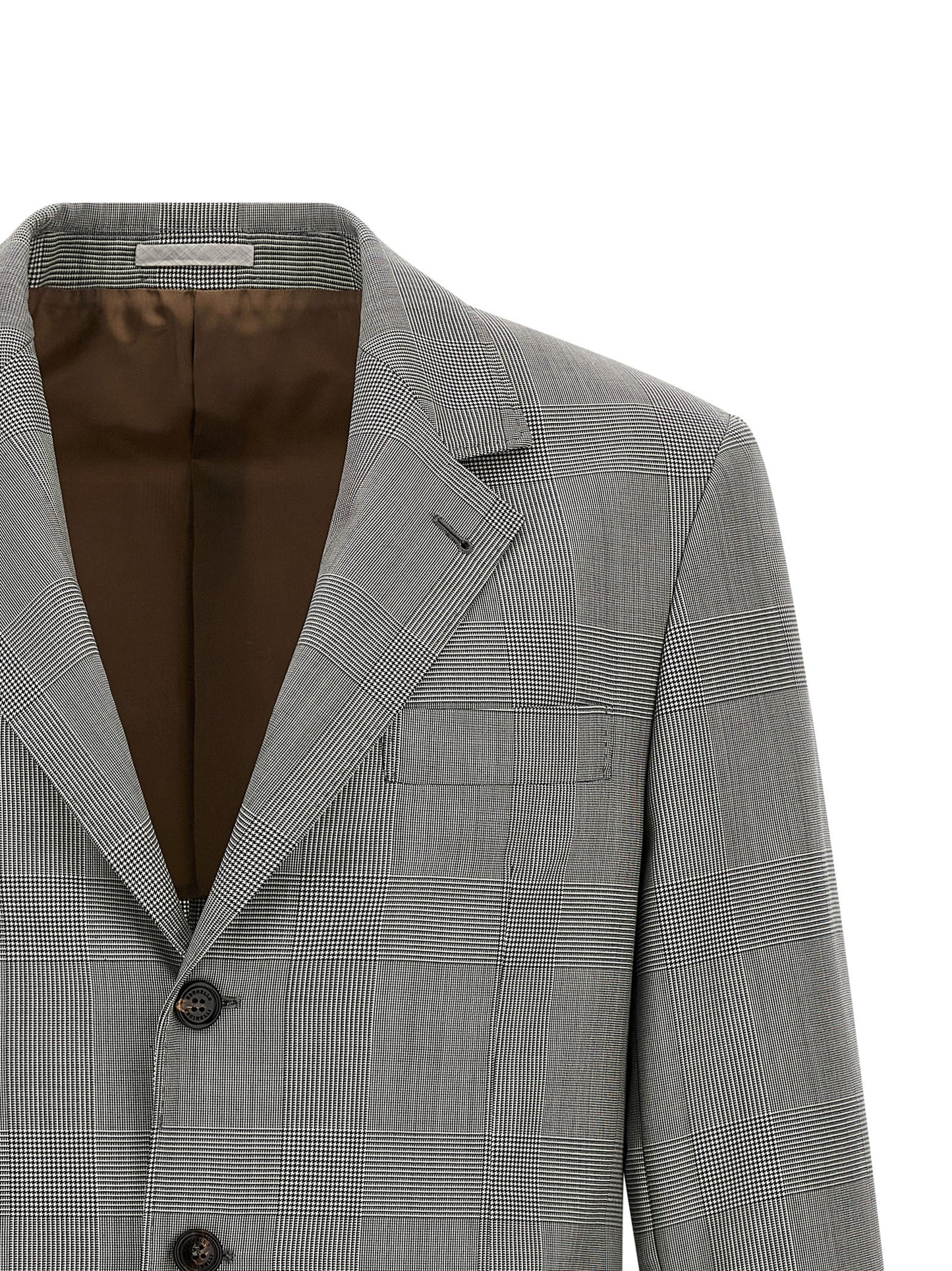 Brunello Cucinelli Gray Virgin Wool Blazer