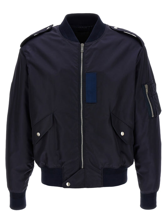 Givenchy Blue Polyamide Bomber