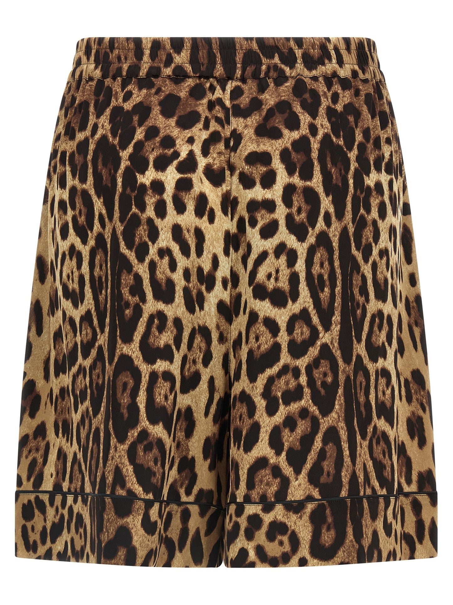 Dolce & Gabbana Brown Silk Bermuda Shorts