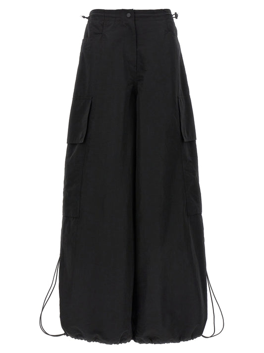 Palm Angels Black Polyamide Casual Pants