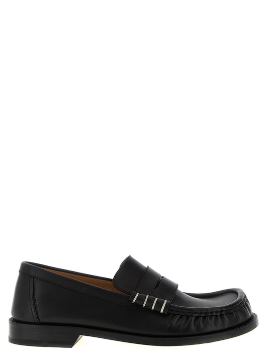 J.W.Anderson Black Calfskin Slip-On Loafers