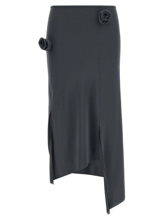 Coperni Gray Polyamide Midi Skirt