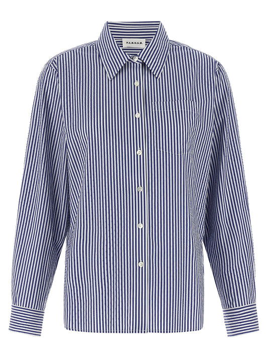P.A.R.O.S.H. Blue Cotton Blouse