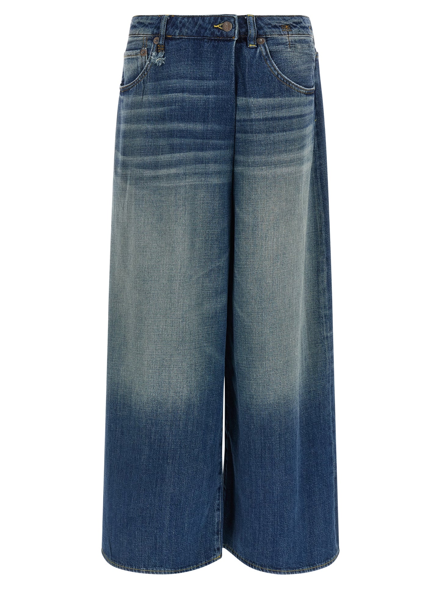 R13 Blue Cotton Jeans Denim
