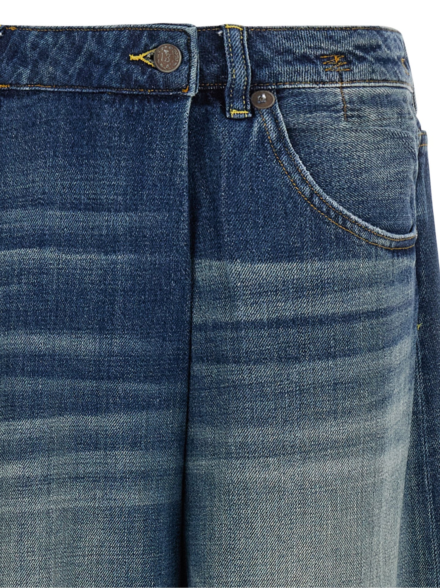 R13 Blue Cotton Jeans Denim