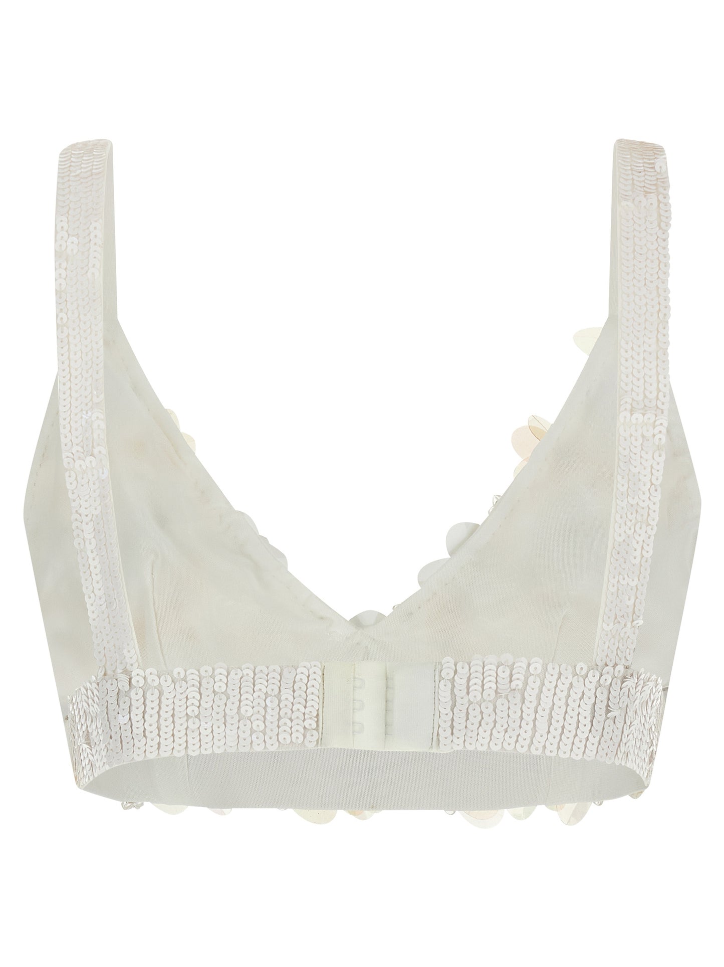 P.A.R.O.S.H. White Polyamide Tank Tops