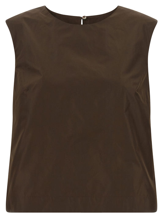 P.A.R.O.S.H. Brown Polyester Shirt