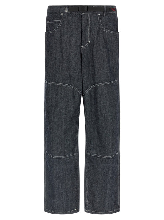 Gramicci Blue Cotton Straight-Leg Jeans