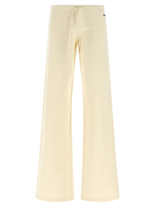Balenciaga White Cotton Flared Pants