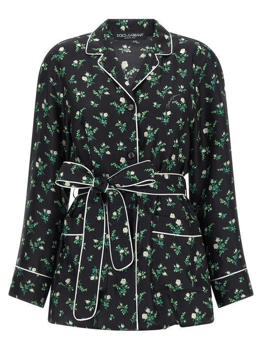 Dolce & Gabbana Black Silk Blouse
