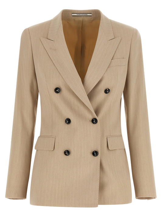 Tagliatore Beige Polyester Blazer