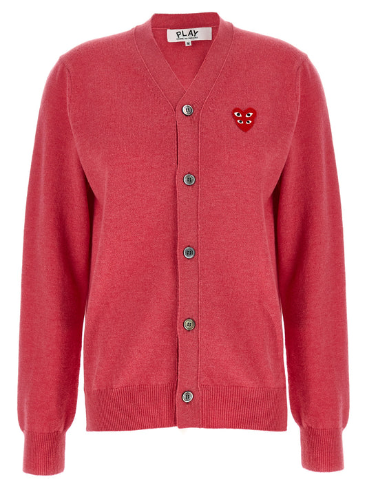 Comme Des Garçons Play Multicolor Wool Cardigan