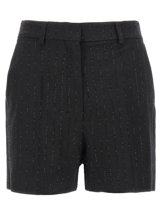 Max Mara Black Virgin Wool Bermuda Shorts