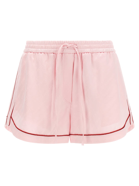 Off-White Multicolor Viscose Bermuda Shorts