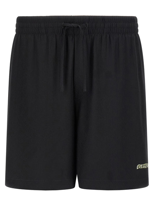 Casablanca Black Silk Bermuda Shorts