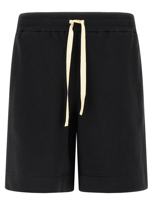 Jil Sander Black Cotton Bermuda Shorts