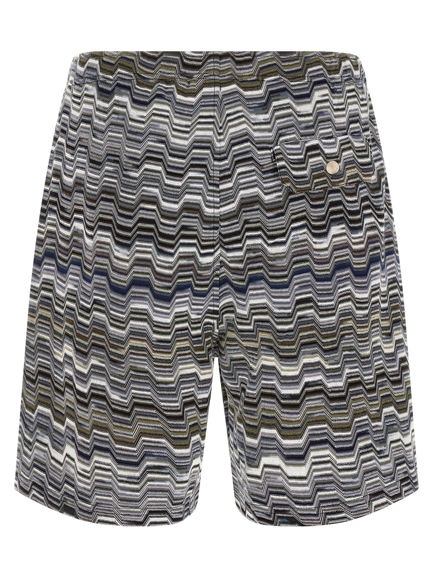 Missoni Bicolor Cotton Bermuda Shorts