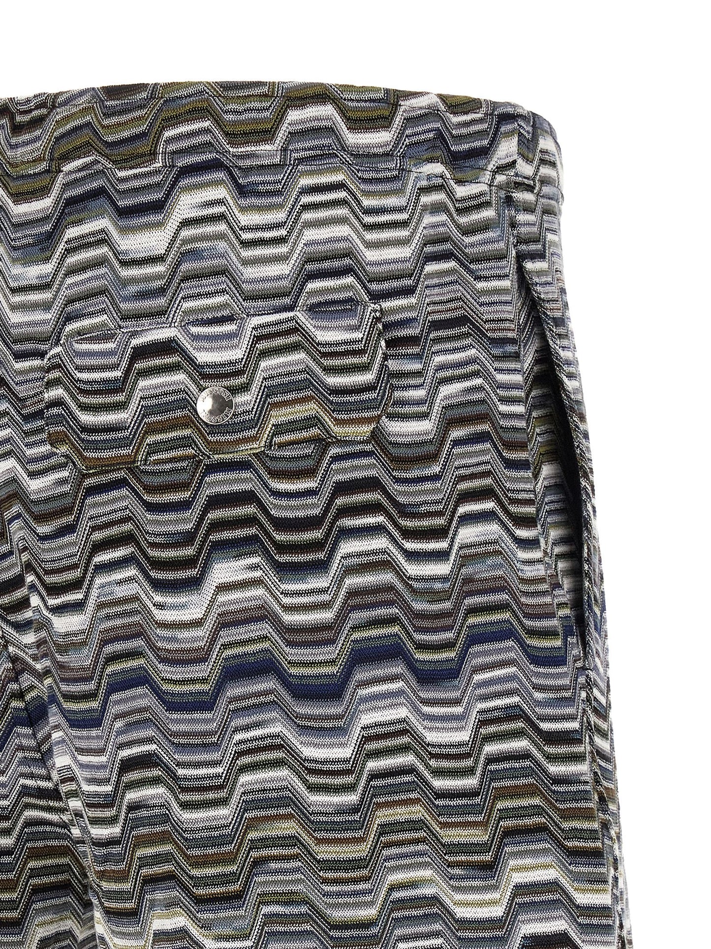 Missoni Bicolor Cotton Bermuda Shorts