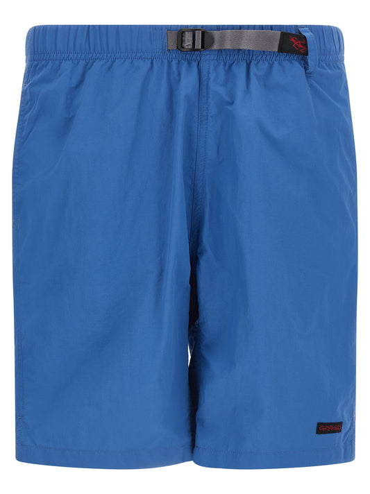 Gramicci Blue Nylon Bermuda Shorts
