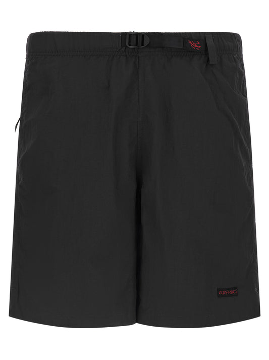Gramicci Black Nylon Bermuda Shorts