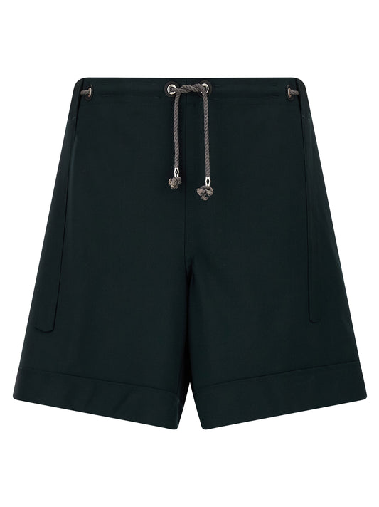 Kiko Kostadinov Bicolor Virgin Wool Bermuda Shorts