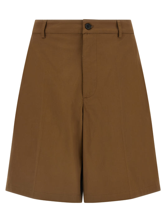 Department 5 Brown Cotton Bermuda Shorts