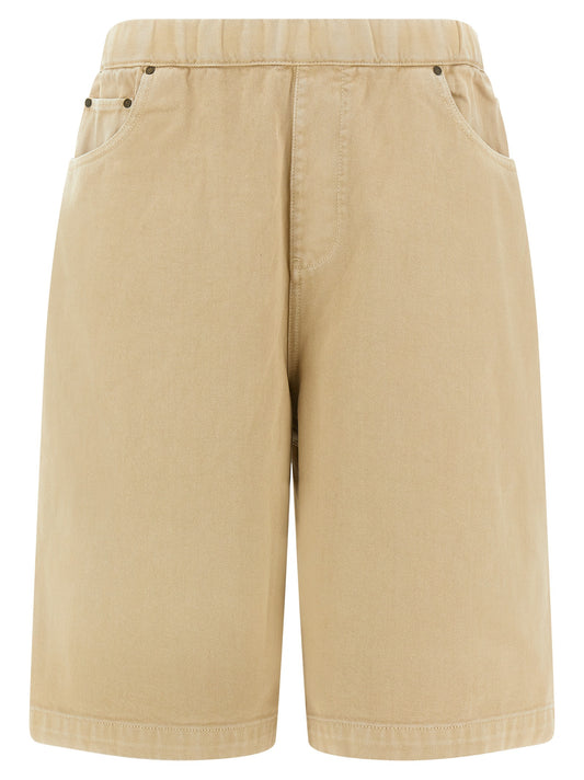 Entire Studios Beige Cotton Bermuda Shorts