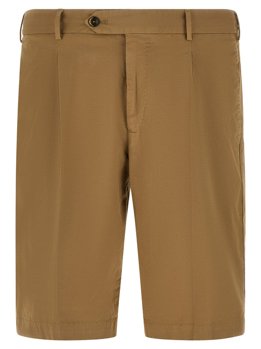 PT Torino Beige Cotton Bermuda Shorts