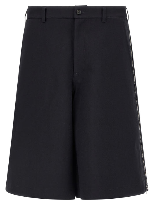 Comme Des Garçons Blue Polyester Bermuda Shorts
