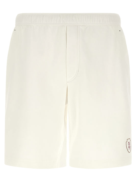 Brunello Cucinelli White Cotton Bermuda Shorts