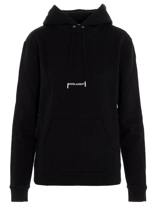 Saint Laurent Black Cotton Sweatshirt