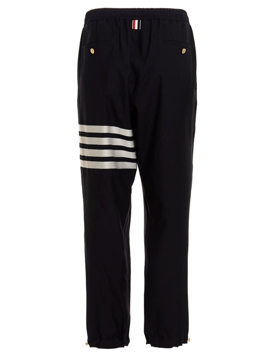 Thom Browne Blue Wool Athletic Pants