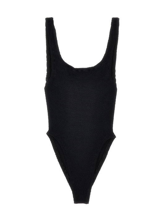 Hunza G Black Polyamide One-Piece Swimsuit