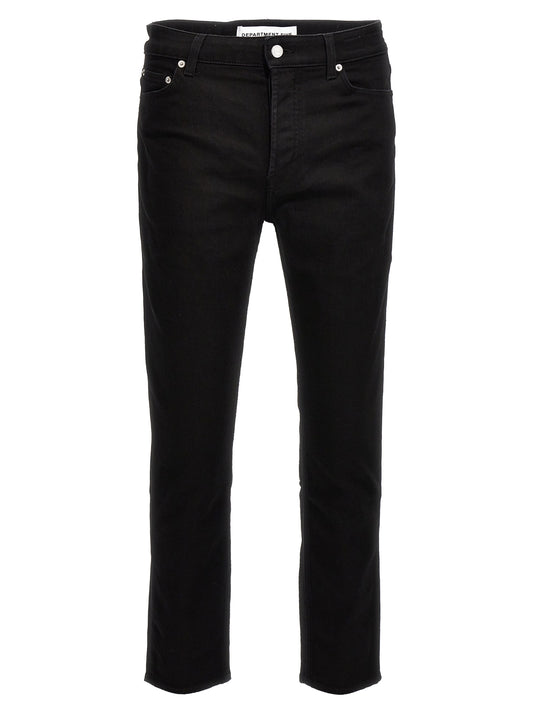 Department 5 Black Cotton Skinny Jeans
