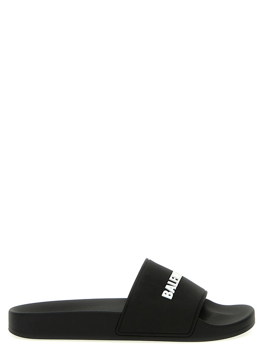 Balenciaga Bicolor Plastic Slides