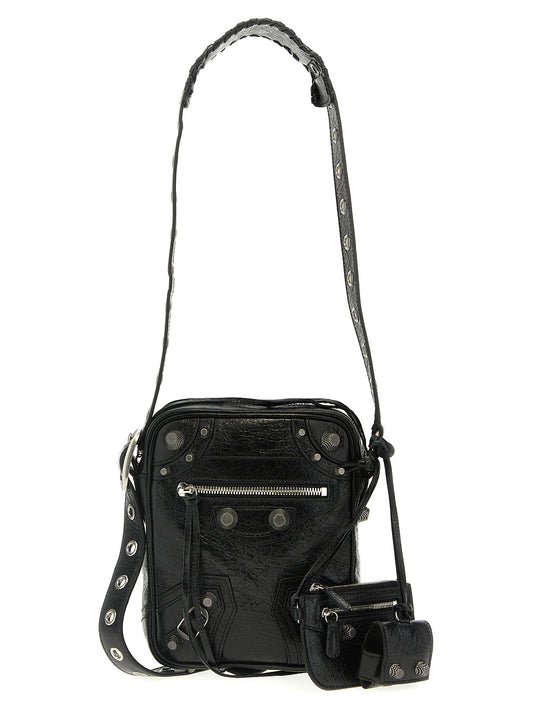 Balenciaga Black Lamb Leather Crossbody Bag