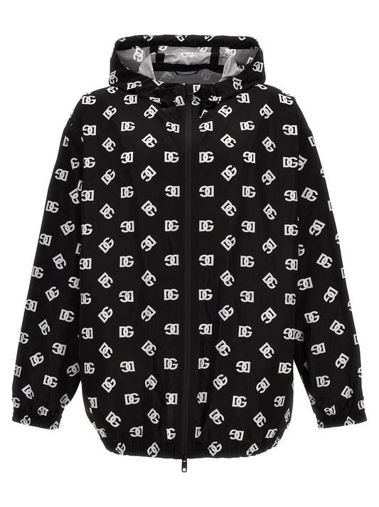 Dolce & Gabbana Bicolor Polyester Shell Jacket